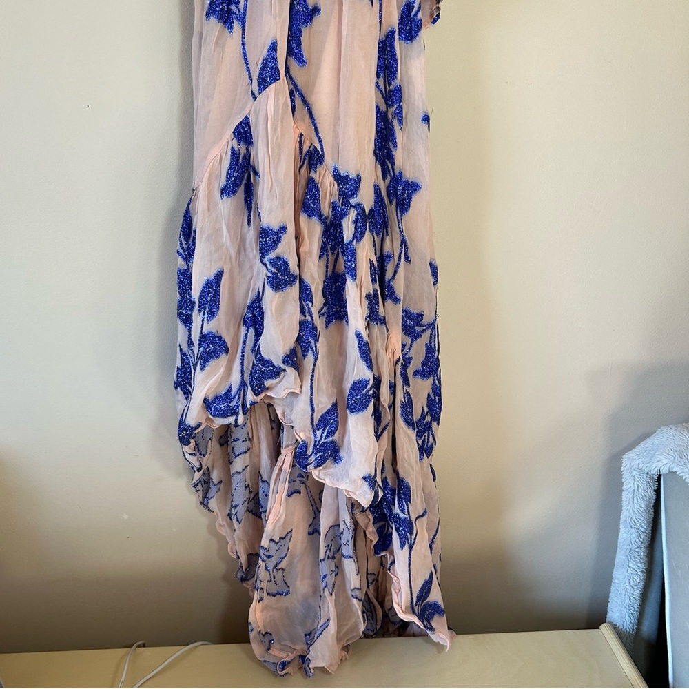 Anthropologie Not So Serious By Pallavi Mohan Ruffled High-Low Dress - Picture 5 of 9